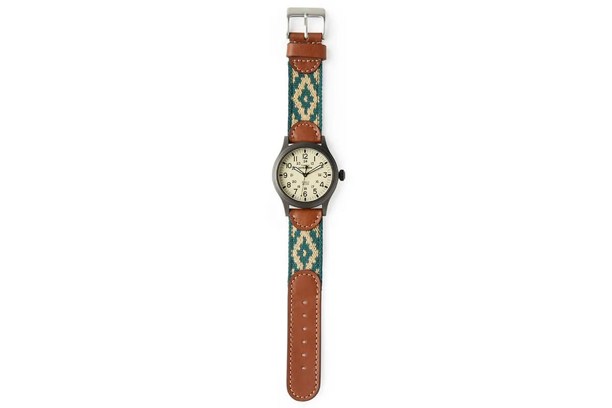Alvear Green Expedition Watch - Cream Face