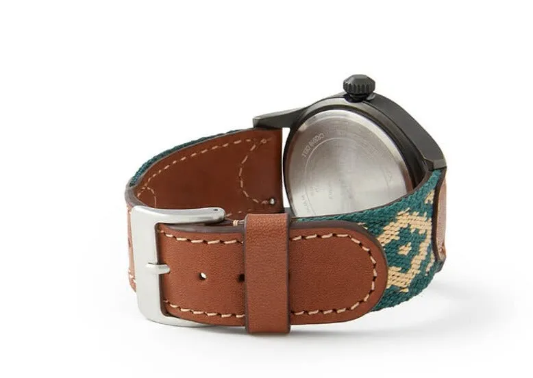Alvear Green Expedition Watch - Cream Face