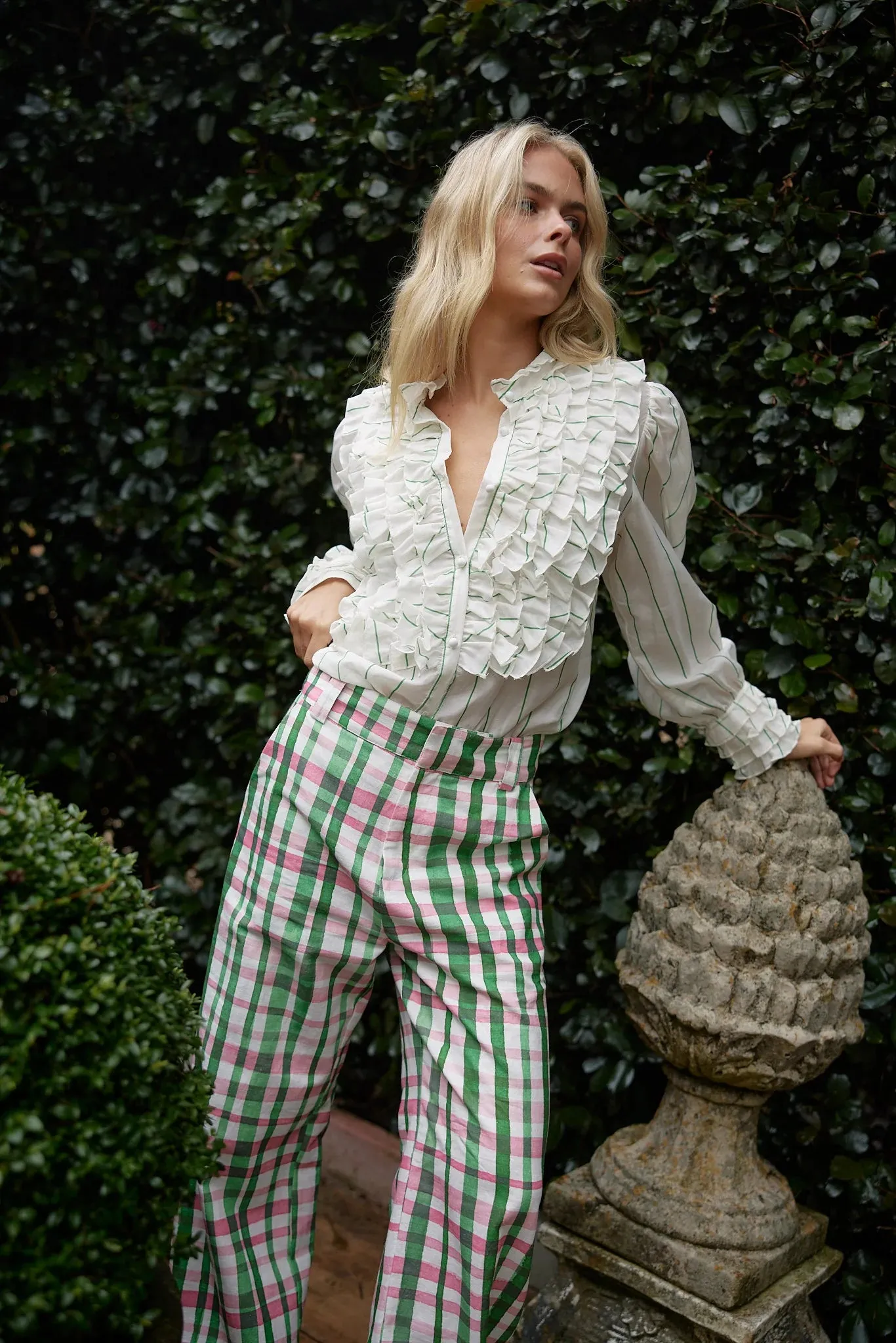 Aston Studio Vera Blouse - Whisper Forest