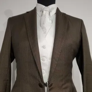 Brown Checkered Daycoat