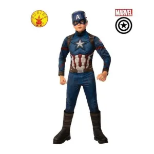 Captain America Deluxe Costume, Child.