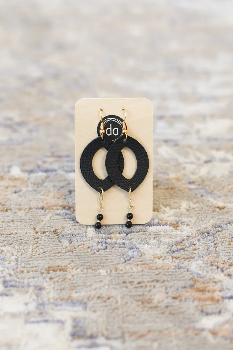 Deer Addie Leather & Metal Earring - Small