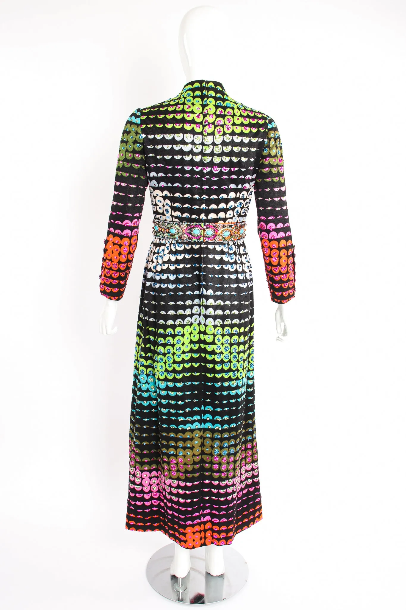 Graphic Rainbow Sequin Dress II