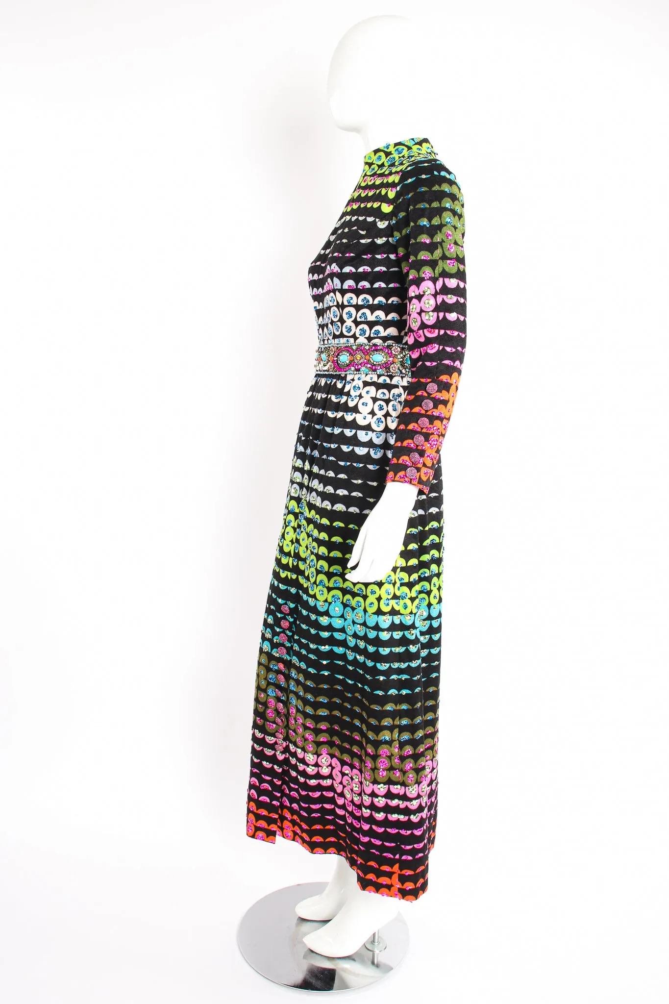 Graphic Rainbow Sequin Dress II