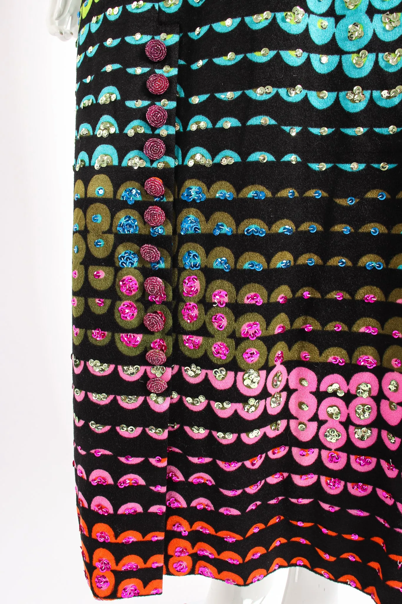 Graphic Rainbow Sequin Dress II
