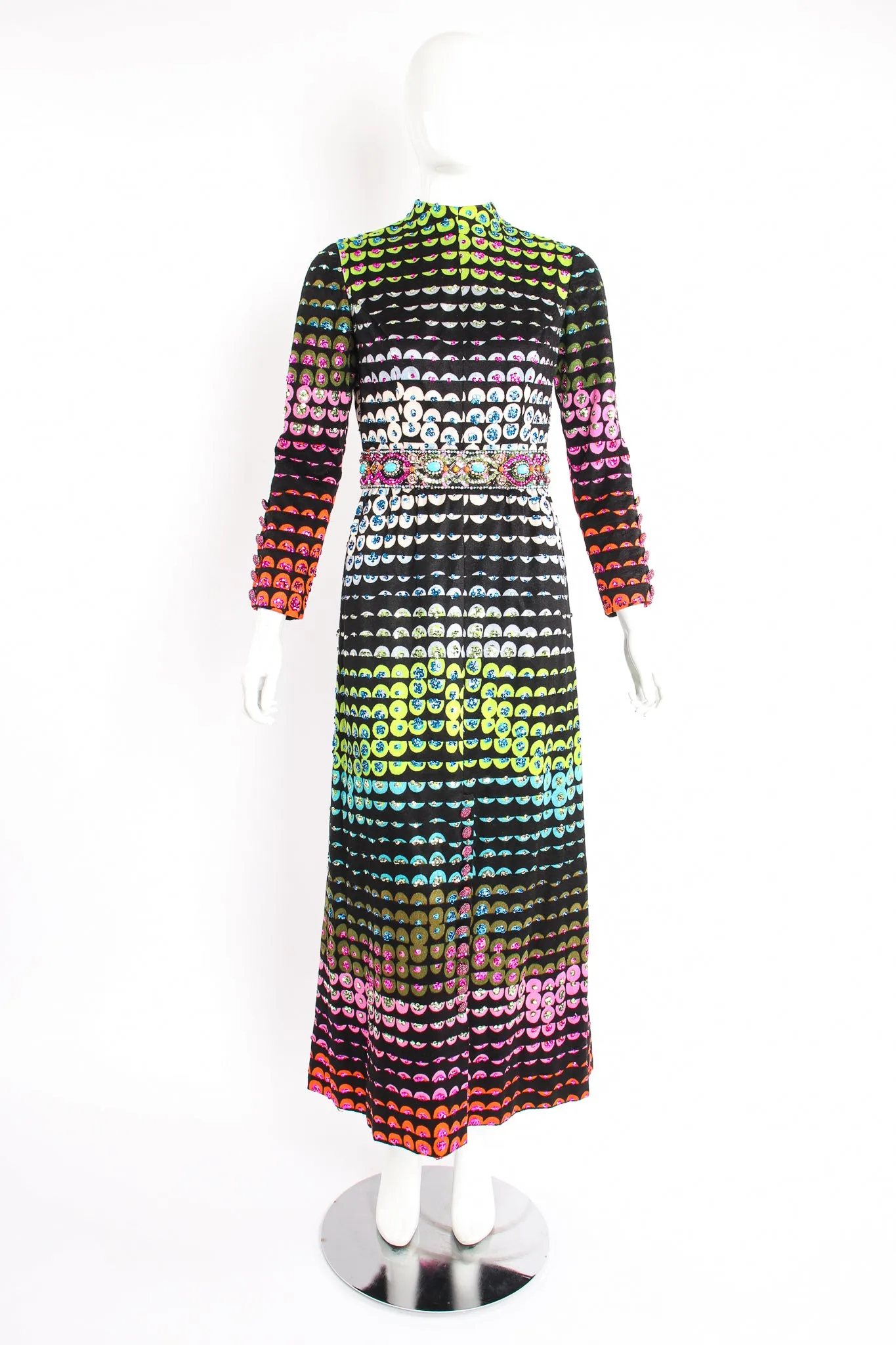 Graphic Rainbow Sequin Dress II