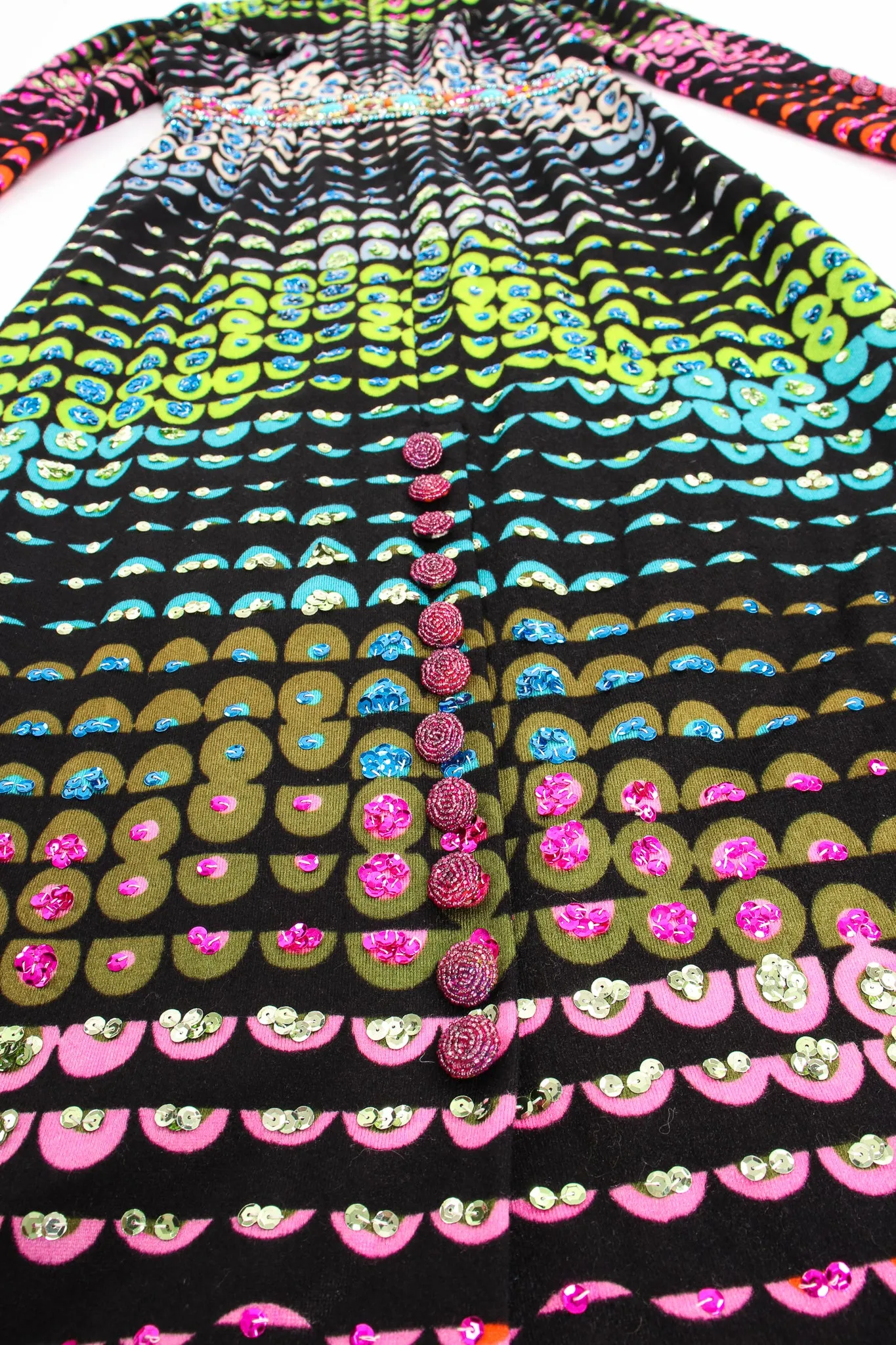Graphic Rainbow Sequin Dress II