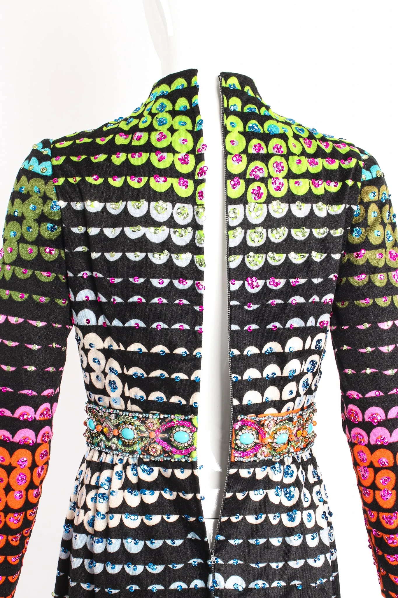 Graphic Rainbow Sequin Dress II