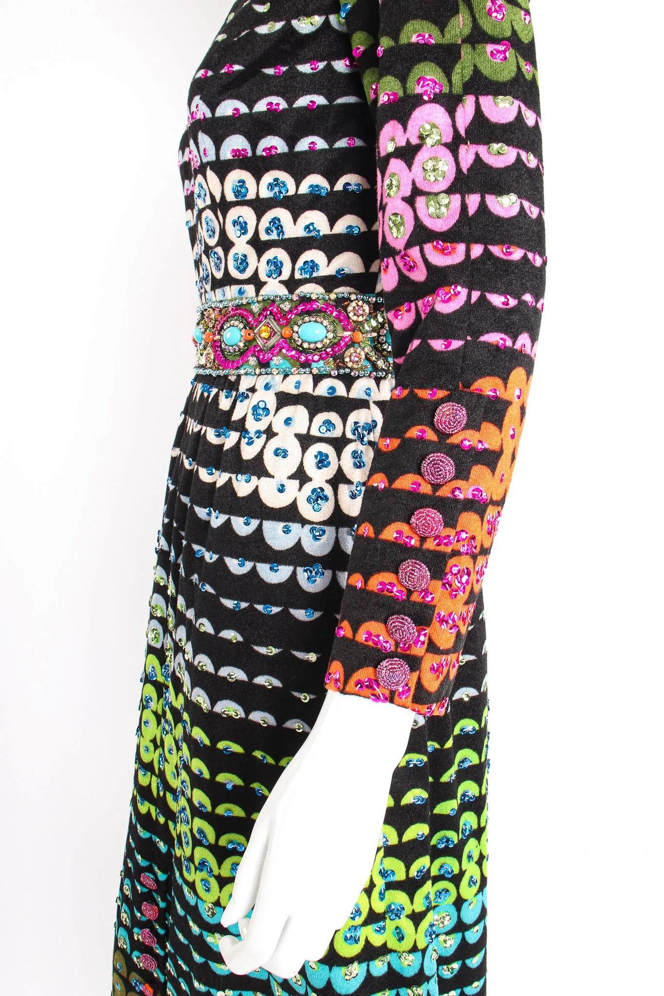 Graphic Rainbow Sequin Dress II