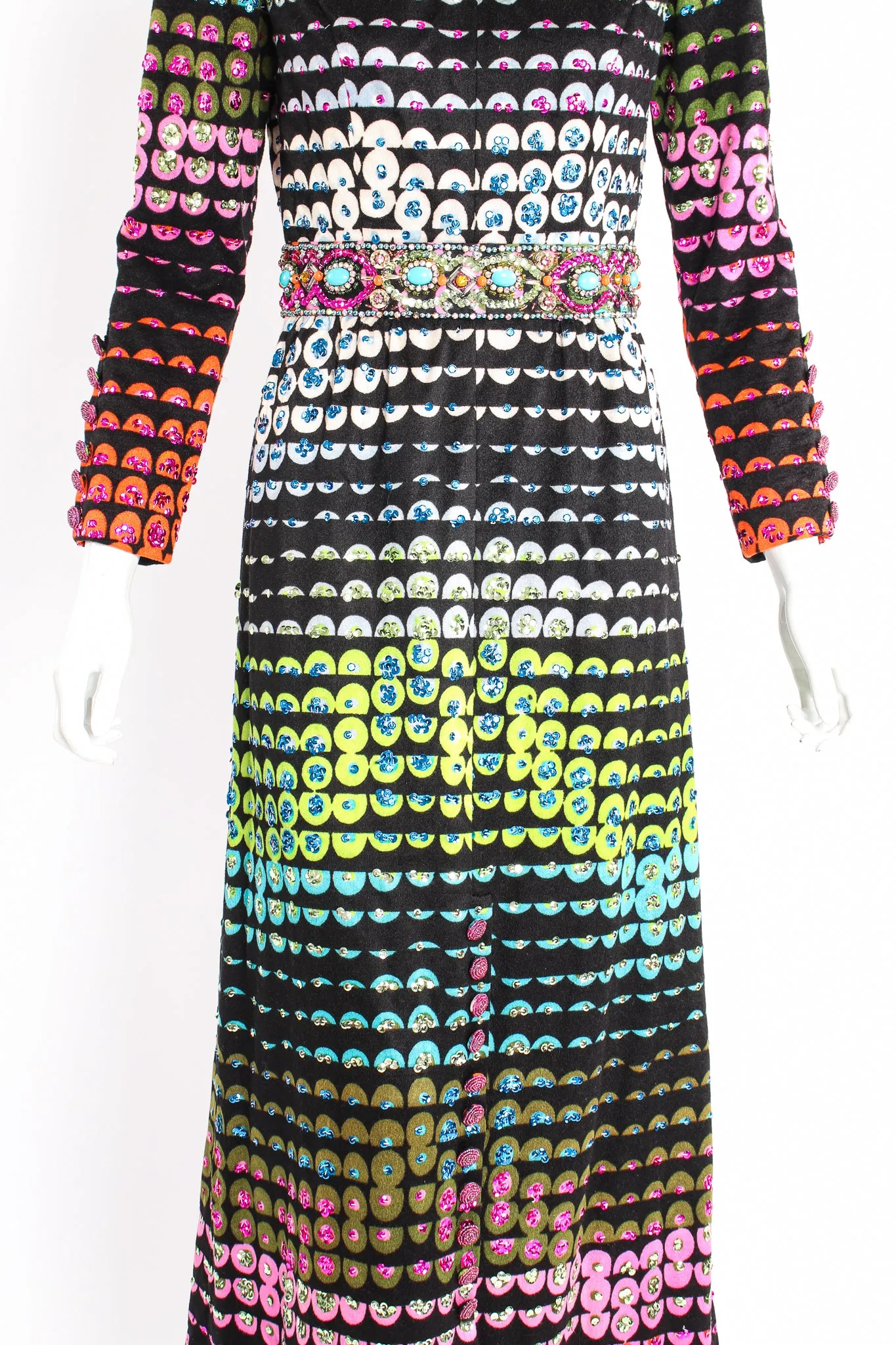 Graphic Rainbow Sequin Dress II