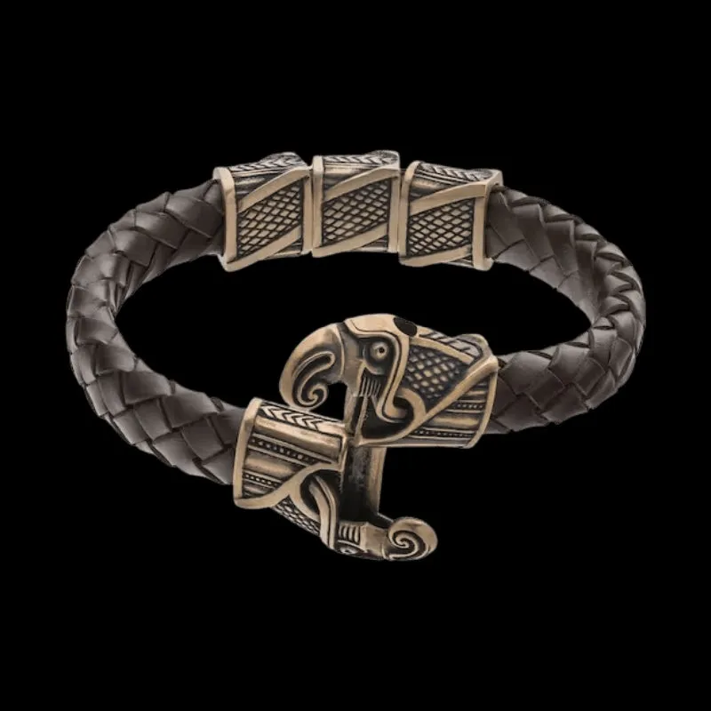 Handcrafted Odin's Raven Hook Bracelet