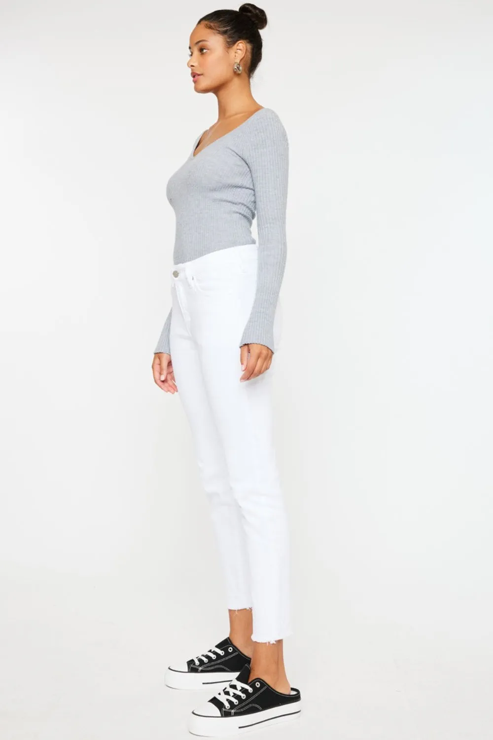 Hazel Blues® |  Kancan Mid Rise Ankle Skinny Jeans