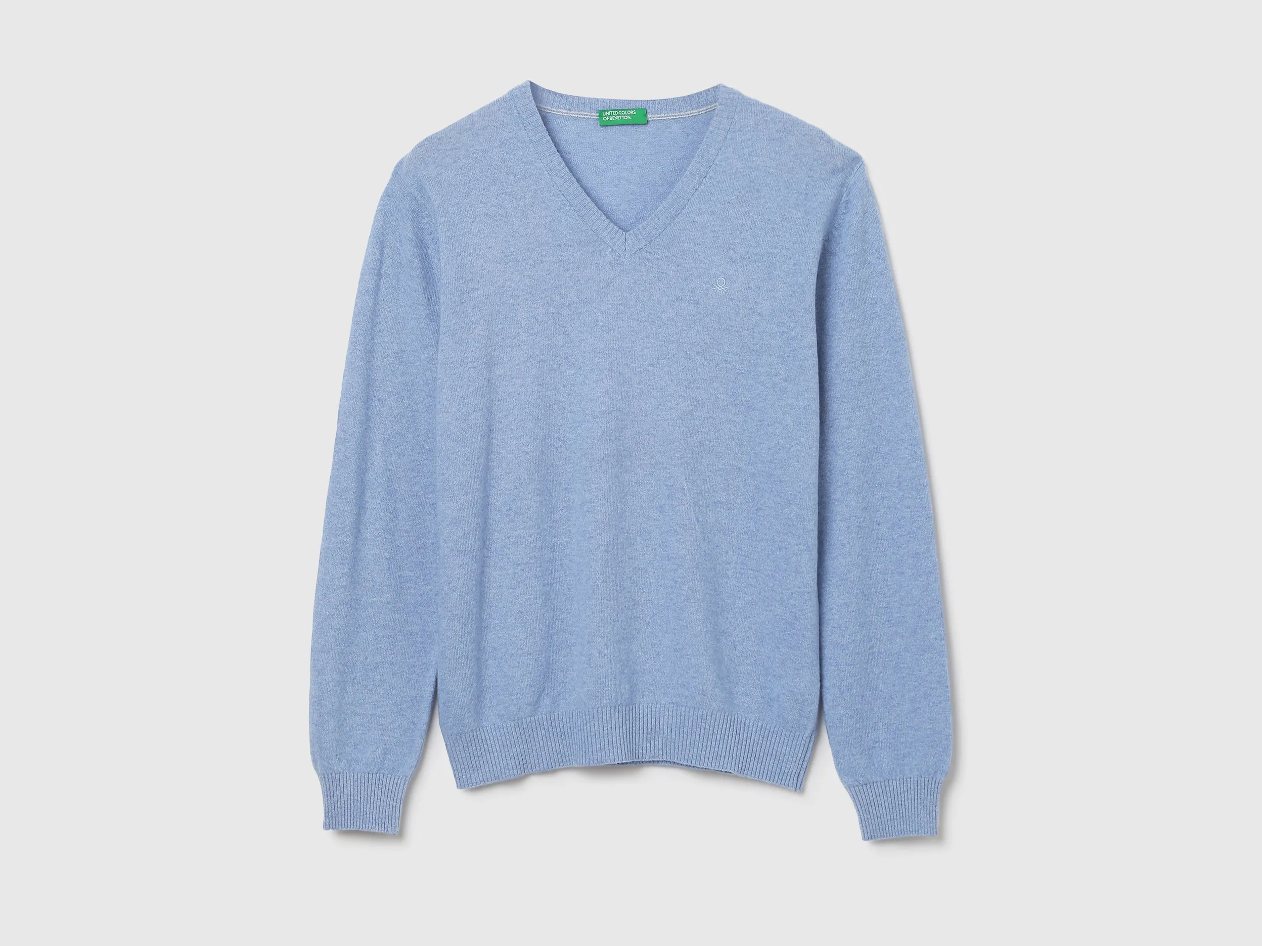 Mens V-Neck Solid Sweater