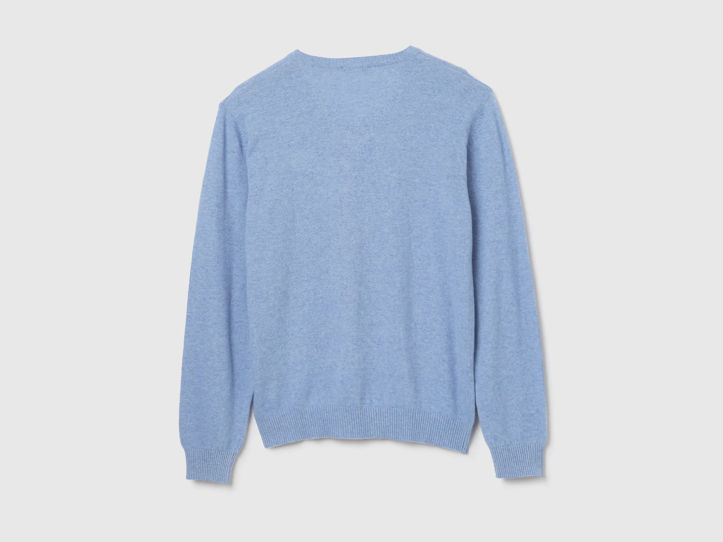 Mens V-Neck Solid Sweater