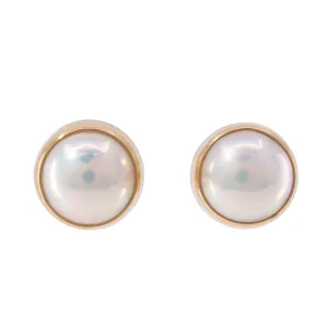 Natural Pearl 14k Handcrafted Earrings