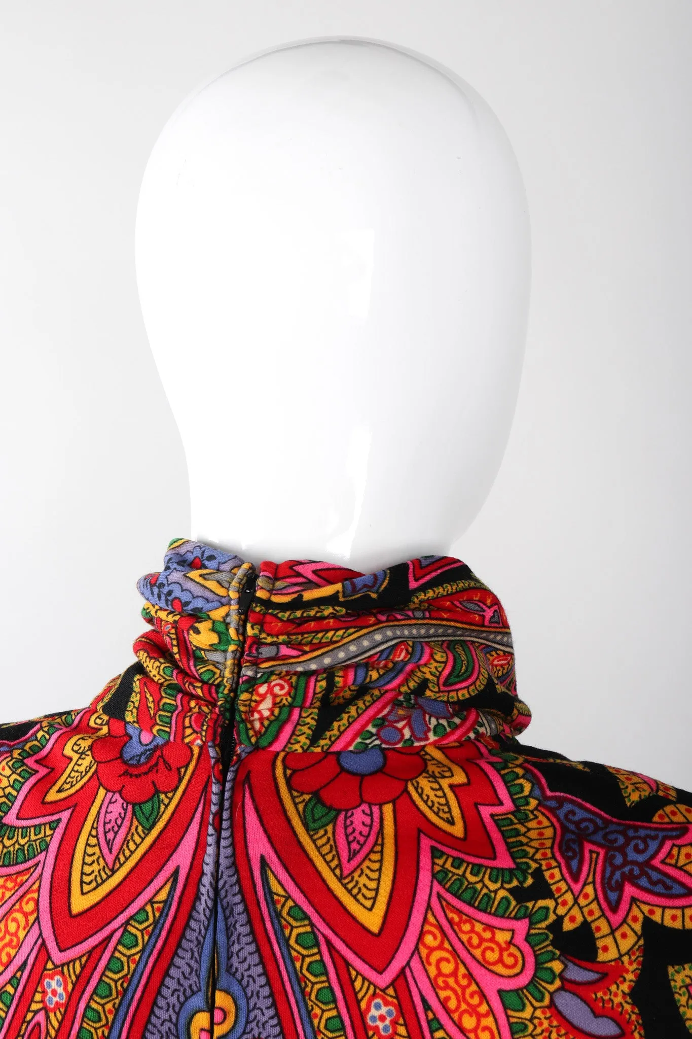 Paisley Knit Turtleneck Tunic