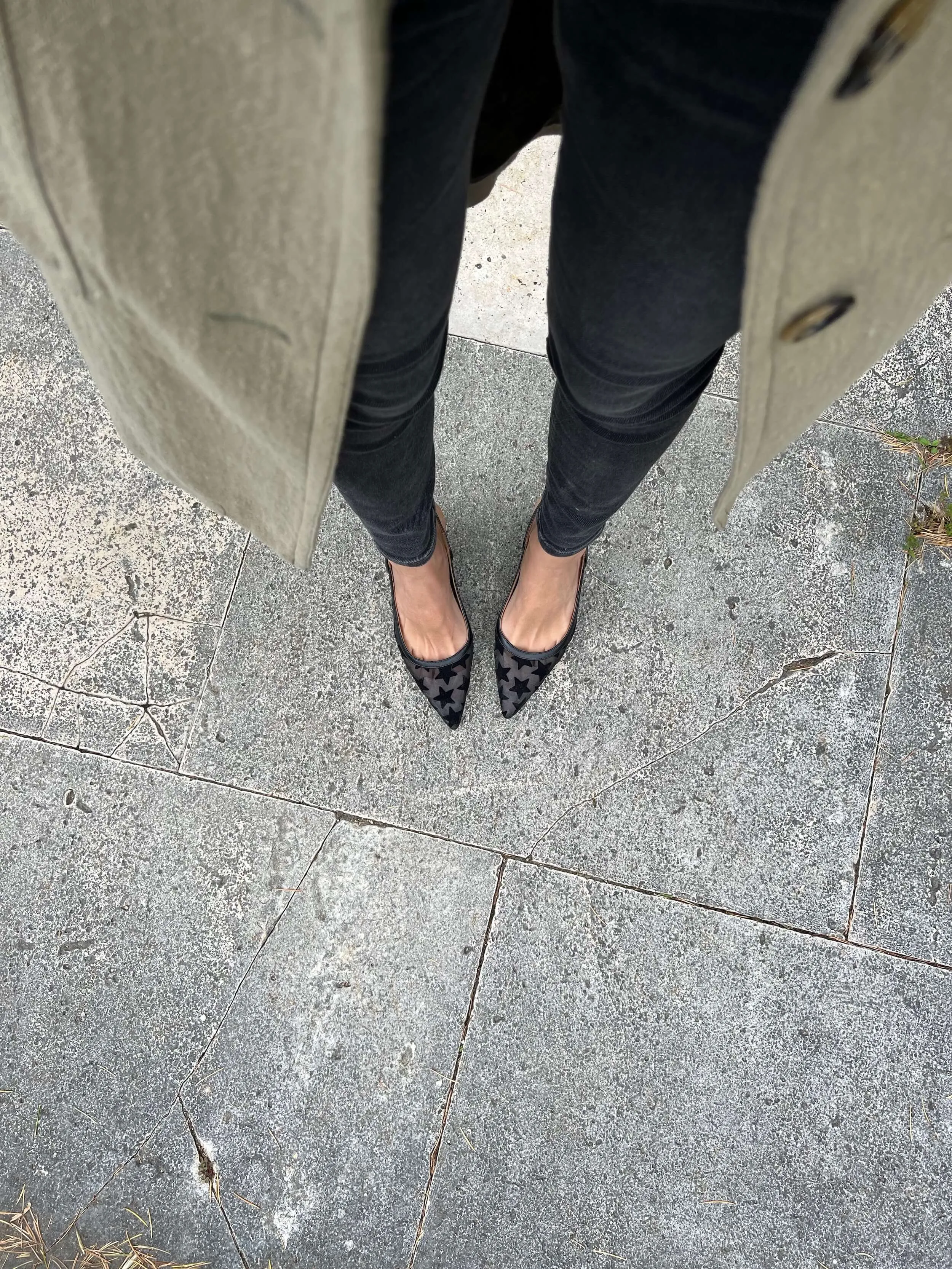 Rejilla Stars Vegan Eco Suede Slingback Heels | Black
