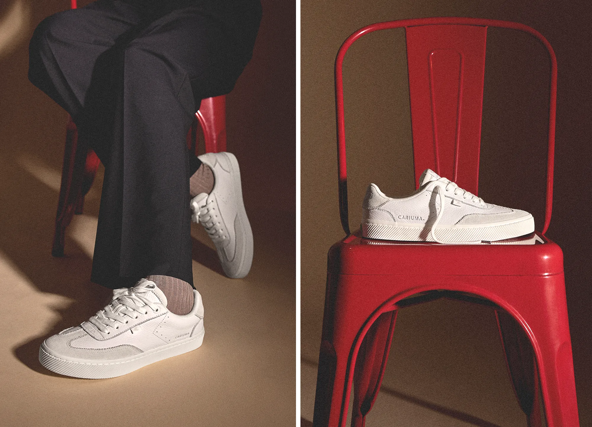TOCA White Premium Leather Smoke White Suede Sneaker Men