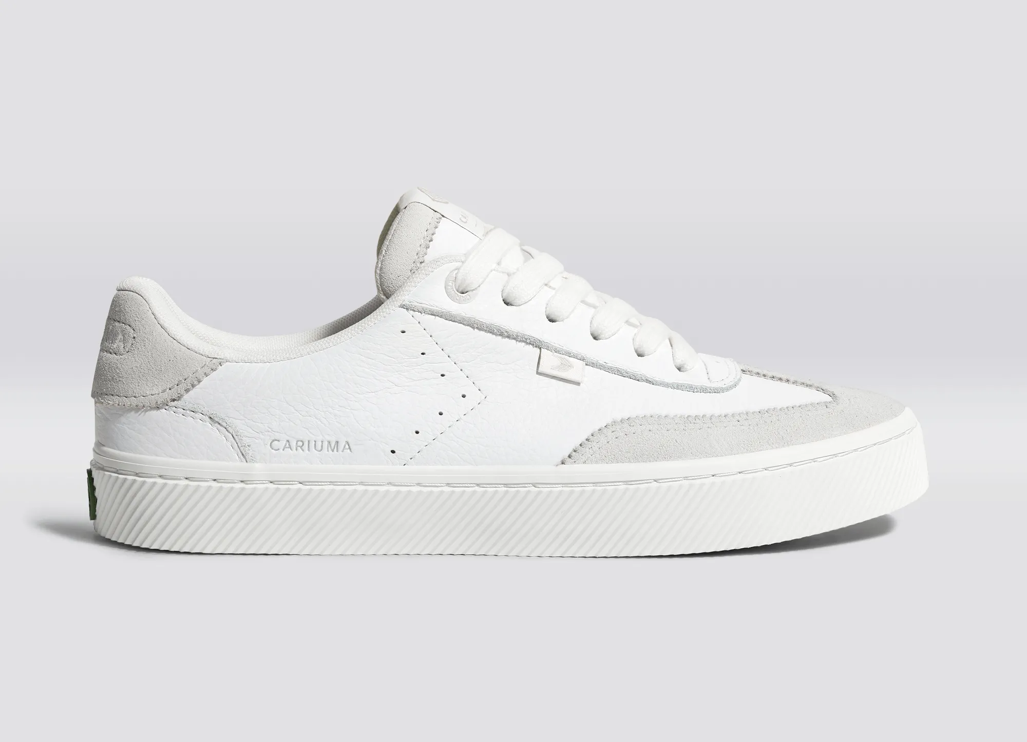 TOCA White Premium Leather Smoke White Suede Sneaker Men