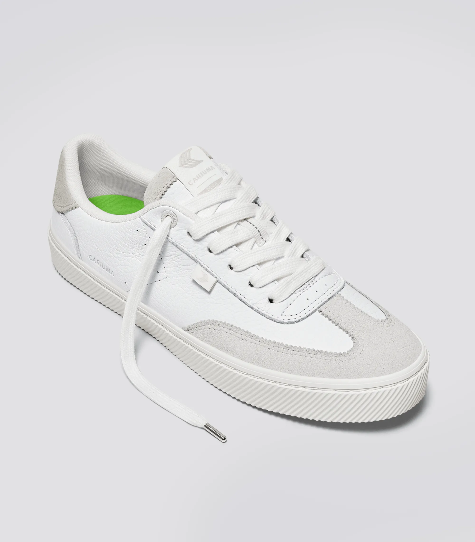 TOCA White Premium Leather Smoke White Suede Sneaker Men
